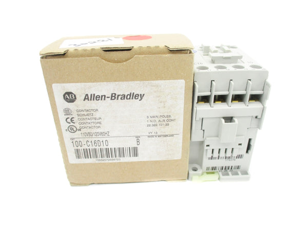 ALLEN BRADLEY 100-C16D10 SER. B 110/120V 32A (BR/WH) NSMP