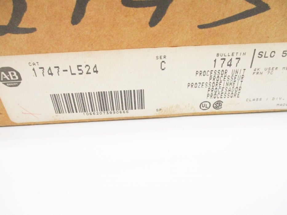 ALLEN BRADLEY 1747-L524 SER. C F/W 7 NSMP