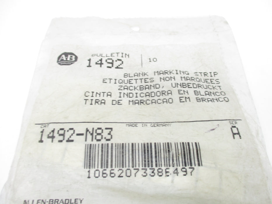ALLEN BRADLEY 1492-N83 SER. A (PKG OF 10) NSMP
