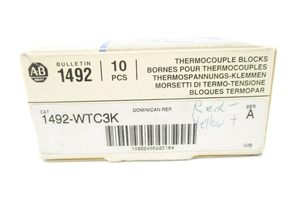 ALLEN BRADLEY 1492-WTC3K SER. A (PKG OF 10) (GY/BL) NSMP