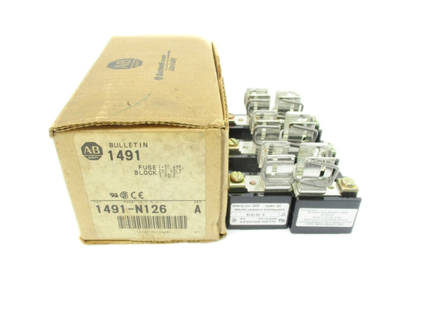 ALLEN BRADLEY 1491-N126 SER. A 600V 1-30A (BR/WH) NSMP