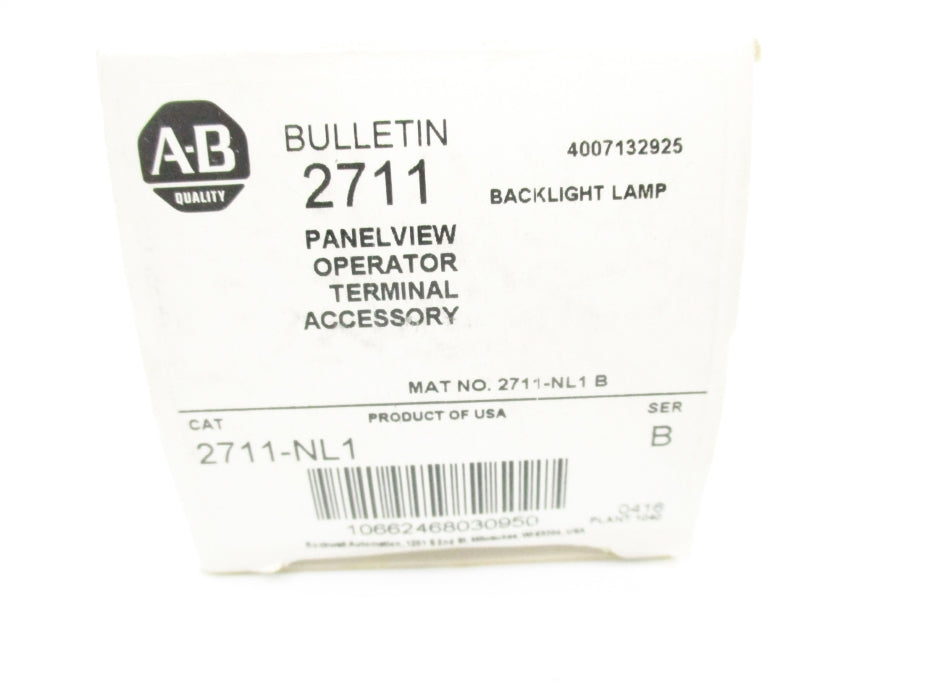 ALLEN BRADLEY 2711-NL1 SER. B NSMP
