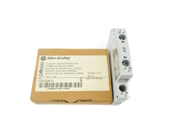 ALLEN BRADLEY 100-SA11 SER. B 600VAC 10A (BR/WH) NSMP