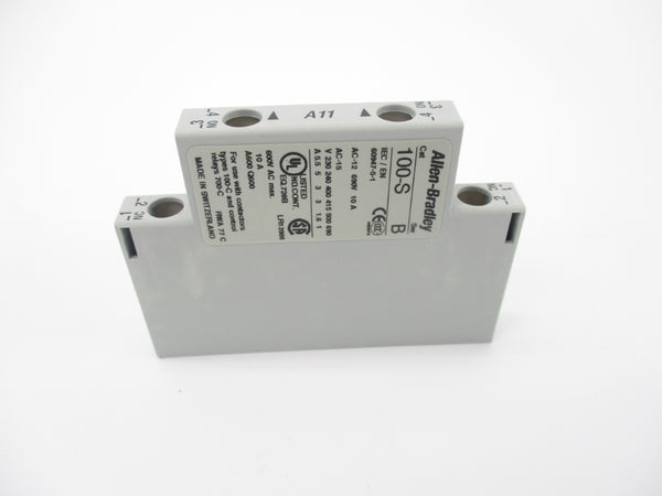 ALLEN BRADLEY 100-SA11 SER. B 600VAC 10A (BR/WH) NSMP
