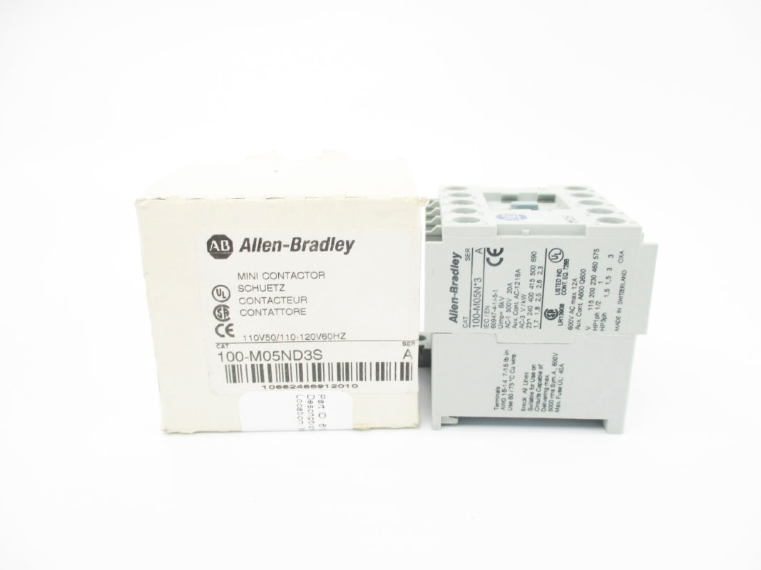 ALLEN BRADLEY 100-M05ND3S SER. A 110/120V (WH) NSMP