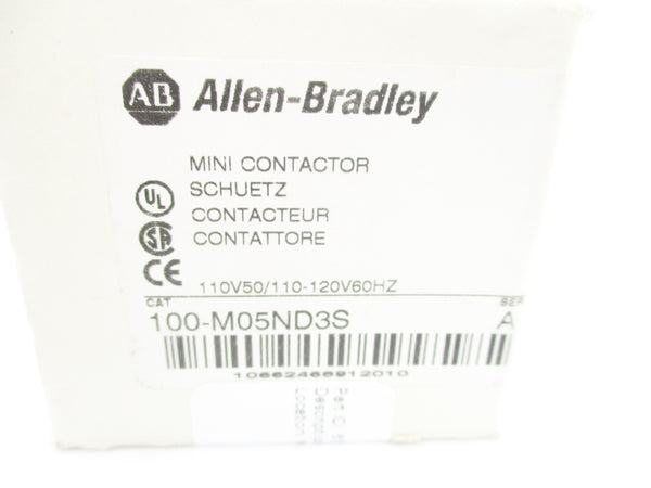 ALLEN BRADLEY 100-M05ND3S SER. A 110/120V (WH) NSMP