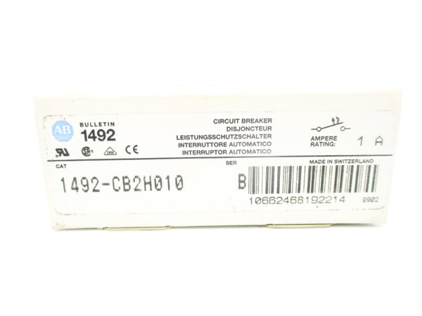 ALLEN BRADLEY 1492-CB2H010 SER. B 480VAC 1A NSMP