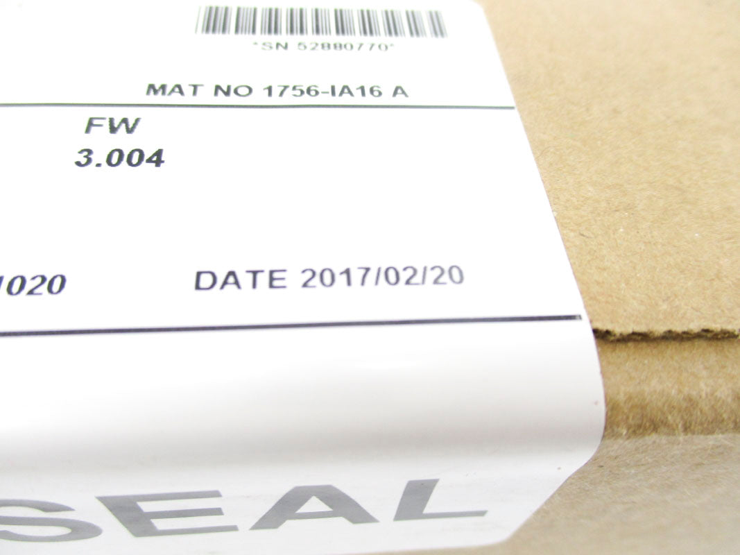 ALLEN BRADLEY 1756-IA16 SER. A F/W 3.004 DATE: 2017 NSFS