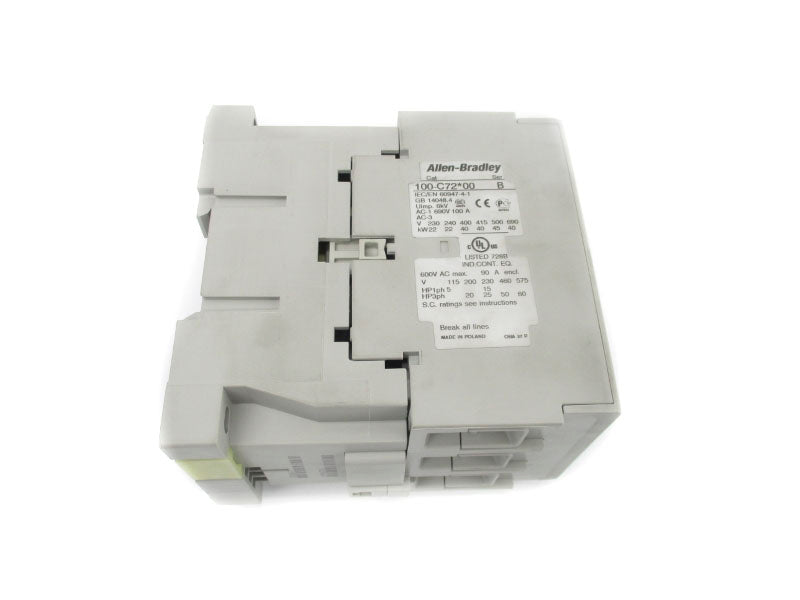 ALLEN BRADLEY 100-C72D00 SER. B 110/120V 100A NSNP