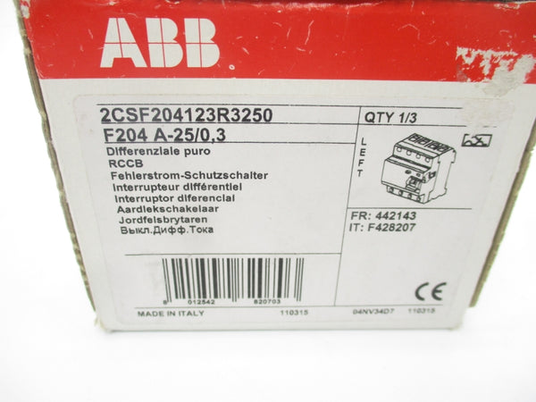 ABB 2CSF204123R3250 F204A-25/0,3 NSFS