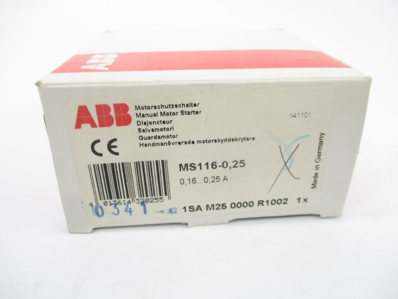 ABB 1SAM250000R1002 MS116-0,25 690V 0.16-0.25A NSMP