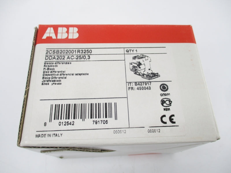 ABB 2CSB202001R3250 DDA202AC-25/0,3 240/415V 25A NSMP