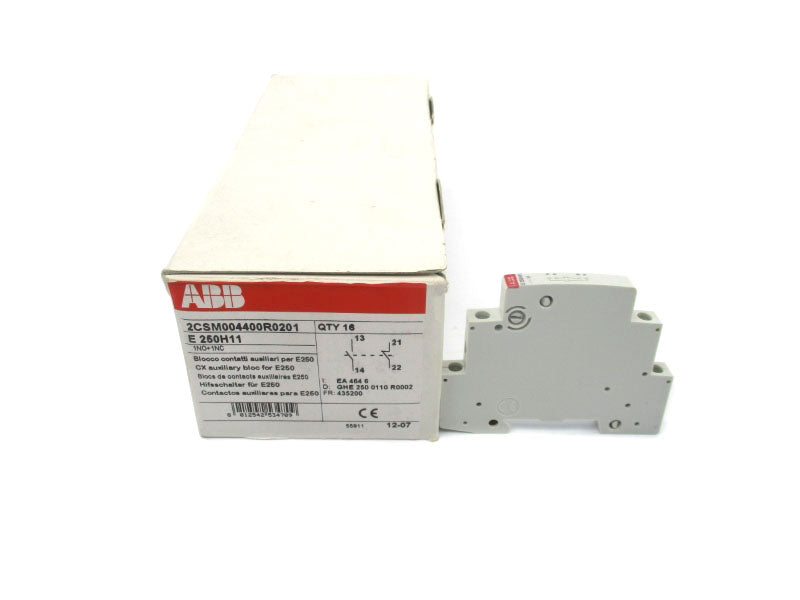 ABB 2CSM004400R0201 E250H11 5A (PKG OF 16) NSMP