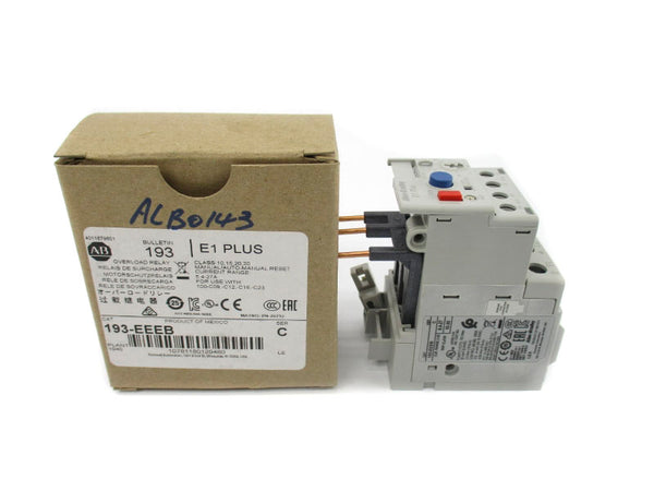 ALLEN BRADLEY 193-EEEB SER. C 600V 5.4-2.7A (BR/WH) NSMP