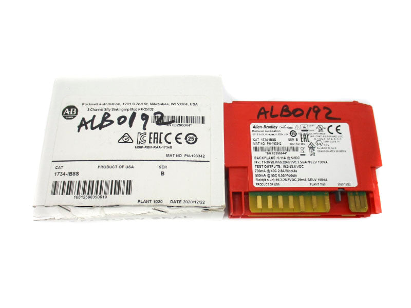 ALLEN BRADLEY 1734-IB8S SER. B 11-30/28.8VDC NSMP