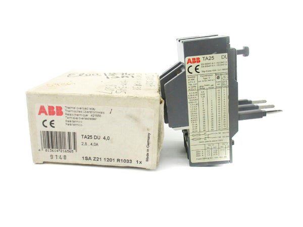 ABB TA25DU-4.0 1SAZ211201R1033 690V 2.8-4A NSMP