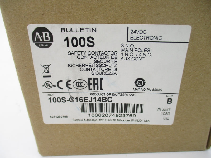 ALLEN BRADLEY 100S-C16EJ14BC SER. B 24VDC (BR/WH) NSMP