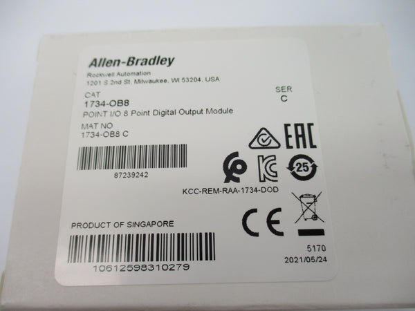 ALLEN BRADLEY 1734-OB8 SER. C  F/W 3.022 24VDC 1A NSMP