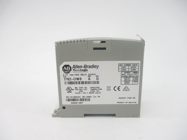 ALLEN BRADLEY 1762-OW8 SER. A 24VDC 0.09A NSMP