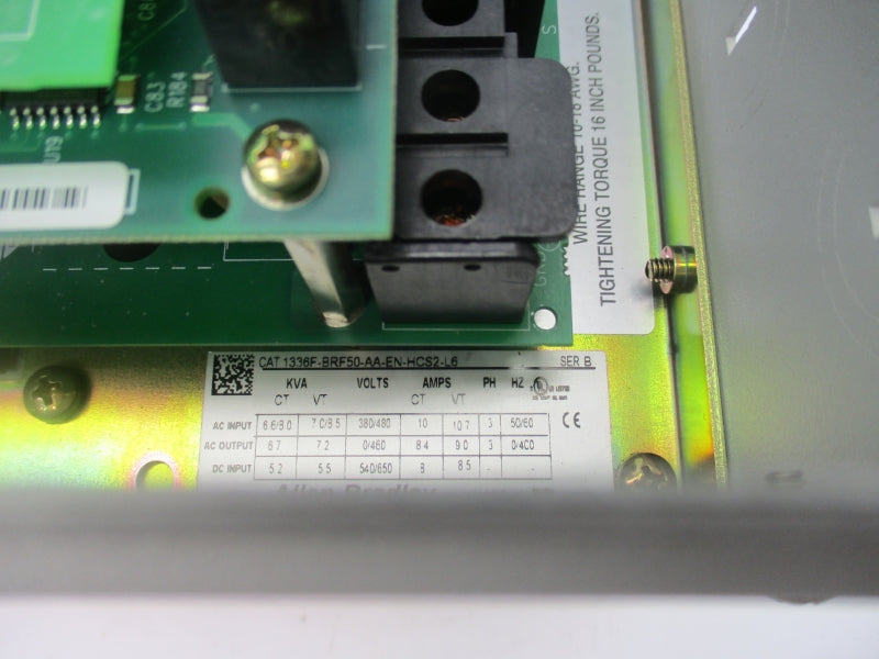 ALLEN BRADLEY 1336F-BRF50-AA-EN-HCS2-L6 SER. B 380/480VAC 10A NSMP
