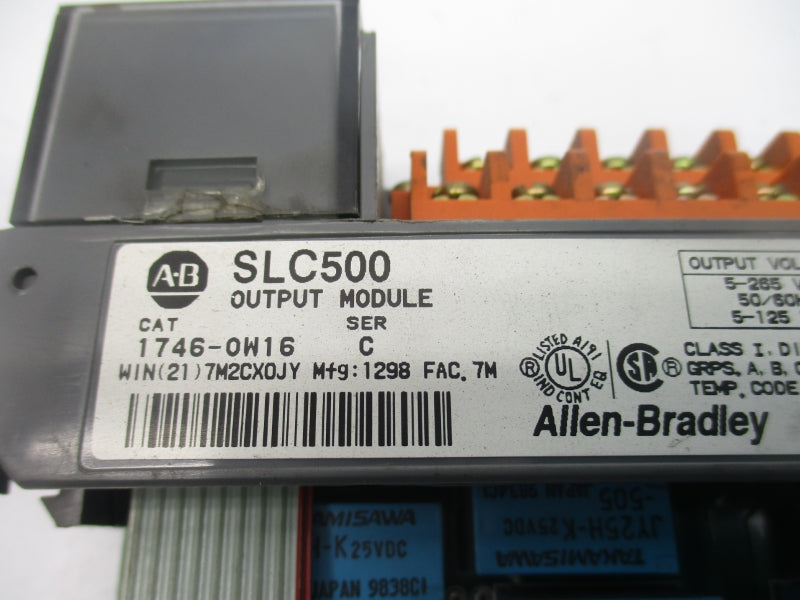 ALLEN BRADLEY 1746-OW16 SER. C 5-265VAC 15A (NO DOOR) NSNP