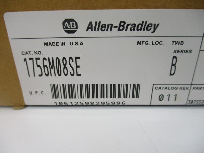 ALLEN BRADLEY 1756-M08SE SER. B F/W 13.7 DATE: 2005 NSFS