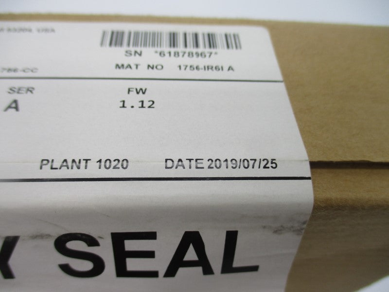 ALLEN BRADLEY 1756-IR6I SER. A F/W 1.12 DATE: 2019 NSFS