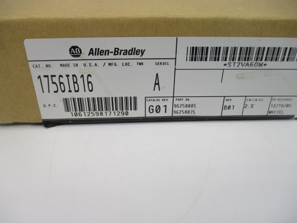 ALLEN BRADLEY 1756-IB16 SER. A F/W 2.5 NSMP