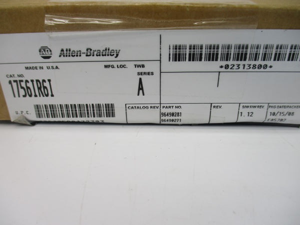 ALLEN BRADLEY 1756-IR6I SER. A F/W 1.12 24VDC NSMP