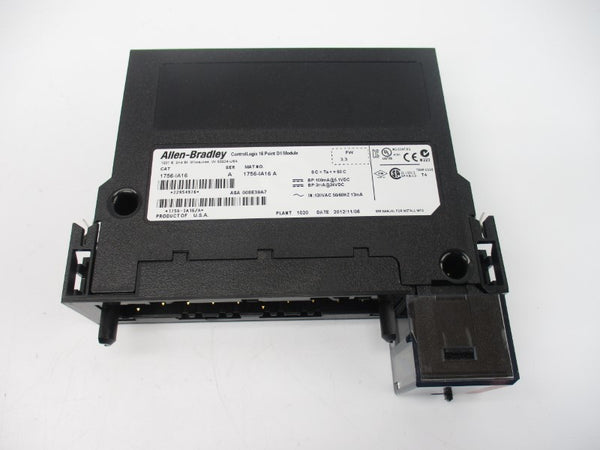 ALLEN BRADLEY 1756-IA16 SER. A F/W 3.3 24VDC (NO DOOR) NSMP