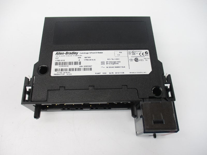 ALLEN BRADLEY 1756-IA16 SER. A F/W 3.3 24VDC (NO DOOR) NSMP