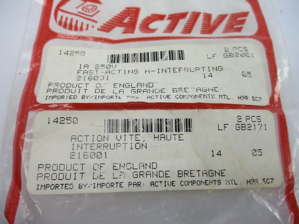 ACTIVE 14250 250V 1A ( PKG OF 2) NSMP