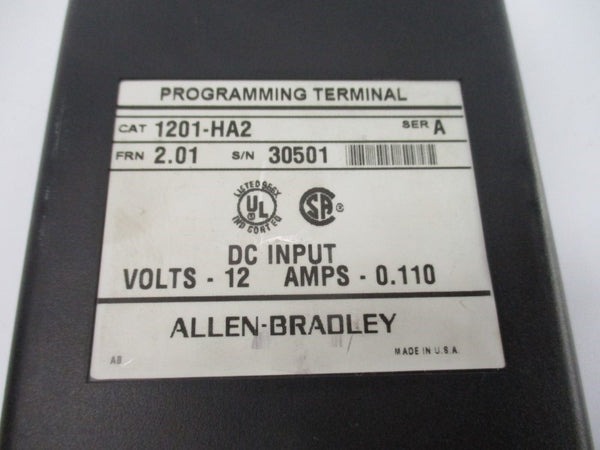 ALLEN BRADLEY 1201-HA2 SER. A F/W 2.01 12V 0.110A NSNP