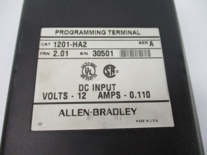 ALLEN BRADLEY 1201-HA2 SER. A F/W 2.01 12V 0.110A NSNP