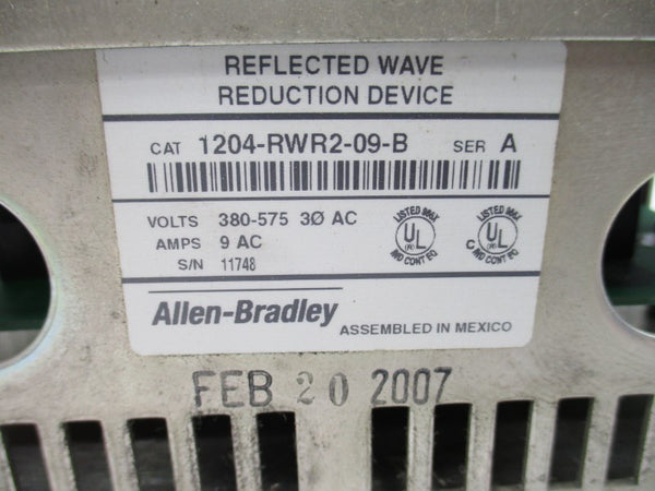 ALLEN BRADLEY 1204-RWR2-09-B SER. A 380-575VAC 9A UNMP