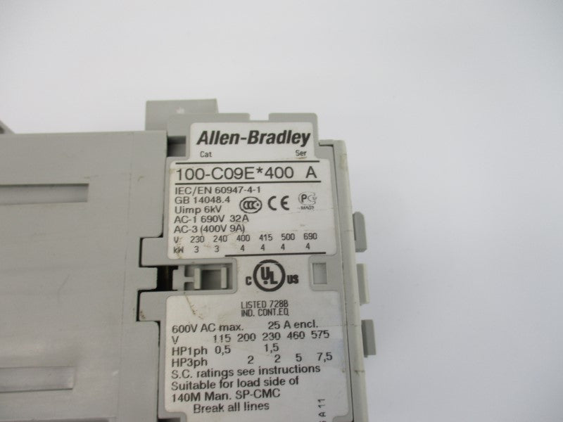 ALLEN BRADLEY 100-C09EJ400 SER. A 24VDC 32A NSNP