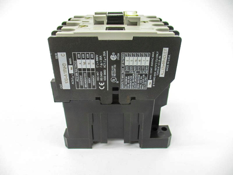 ALLEN BRADLEY 100-A18NH3 SER. C 208V 18A (GY/BL) NSMP