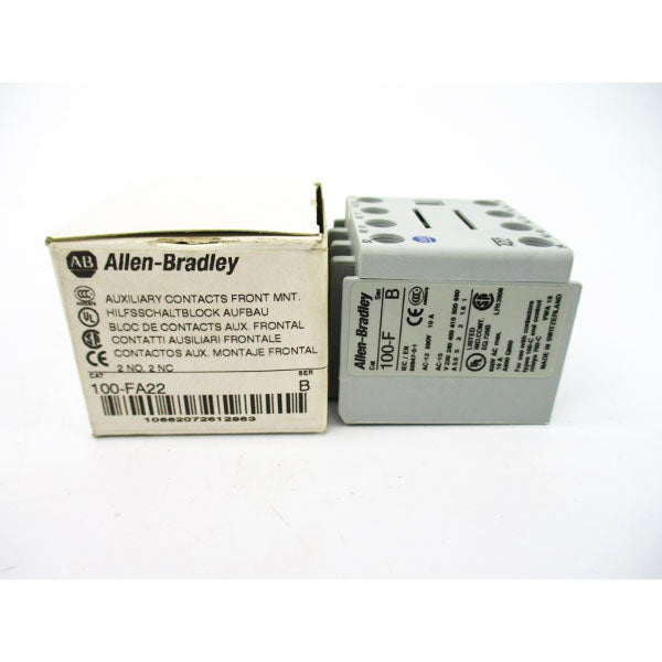 ALLEN BRADLEY 100-FA22 SER. B 600VAC 10A (WH) NSMP