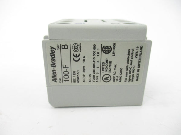 ALLEN BRADLEY 100-FA22 SER. B 600VAC 10A (WH) NSMP