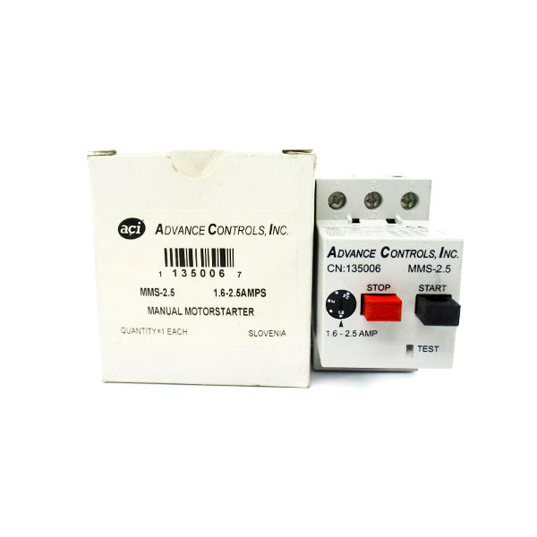 ADVANCE CONTROLS MMS-2.5 600V 1.6-2.5A NSMP