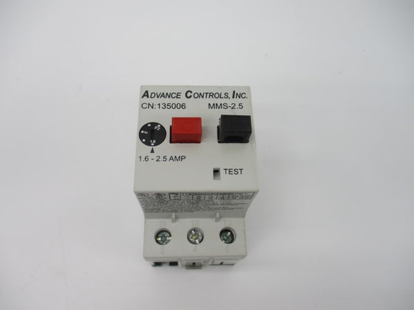ADVANCE CONTROLS MMS-2.5 600V 1.6-2.5A NSMP