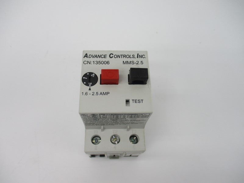 ADVANCE CONTROLS MMS-2.5 600V 1.6-2.5A NSMP