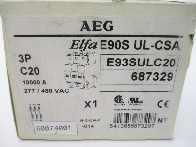 AEG E93SULC20 277/480VAC 20A NSMP