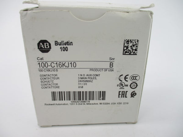 ALLEN BRADLEY 100-C16KJ10 SER. B 24V 32A (WH) NSMP