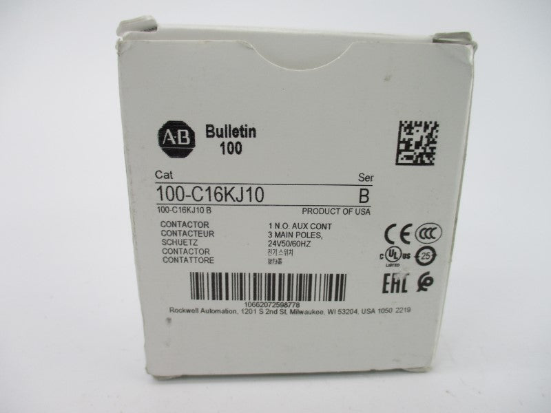 ALLEN BRADLEY 100-C16KJ10 SER. B 24V 32A (WH) NSMP