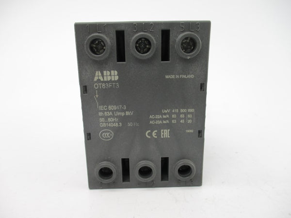 ABB OT63FT3 1SCA105382R1001 600V 63A NSMP
