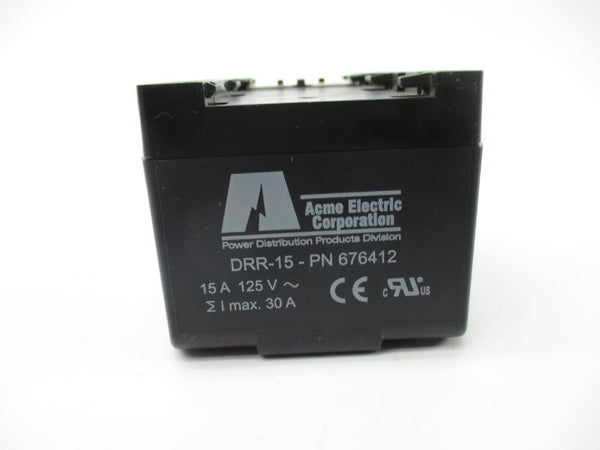 ACME ELECTRIC DRR-15 676412 125V 15A NSMP