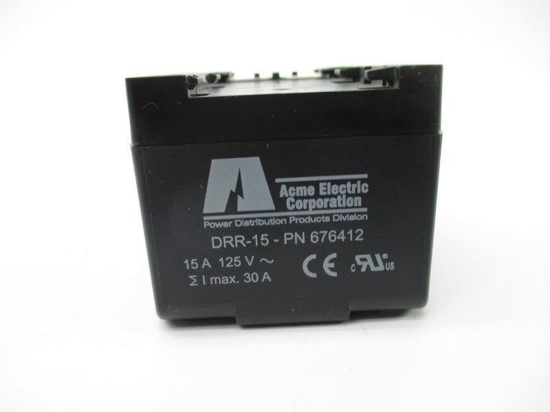 ACME ELECTRIC DRR-15 676412 125V 15A NSMP