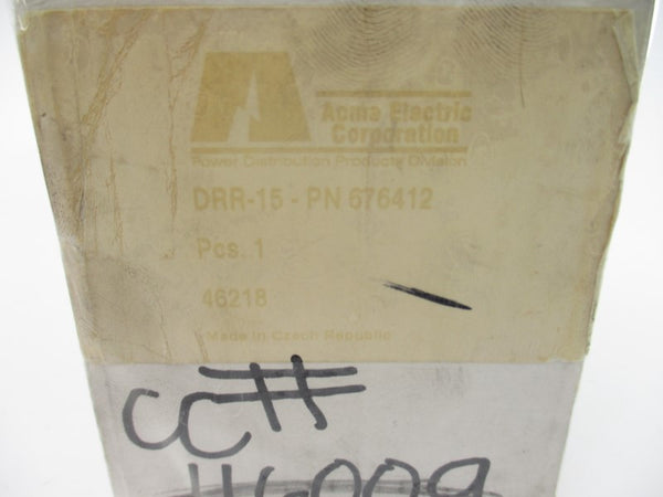 ACME ELECTRIC DRR-15 676412 125V 15A NSMP