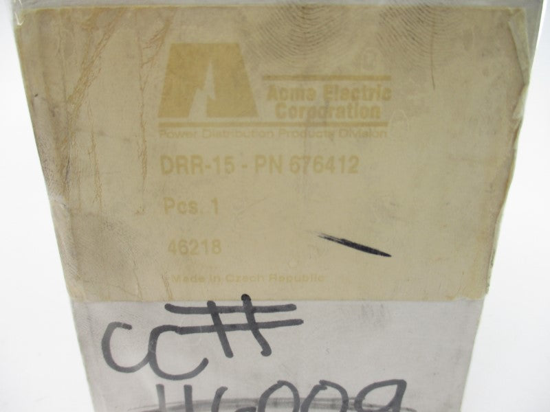 ACME ELECTRIC DRR-15 676412 125V 15A NSMP